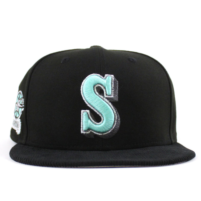 Seattle Mariners 20TH Anniversary New Era 59Fifty Fitted Hat (Black and Gray Under Brim)