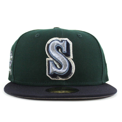 Seattle Mariners 20th Anniversary New Era 59Fifty Fitted Hat (Dark Green Navy Gray Under Brim)
