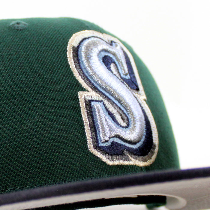 Seattle Mariners 20th Anniversary New Era 59Fifty Fitted Hat (Dark Green Navy Gray Under Brim)