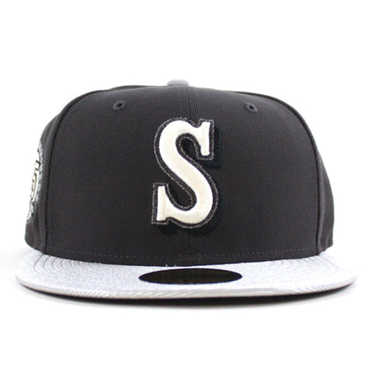 Seattle Mariners 35TH Anniversary New Era 59Fifty Fitted Hat (Graphite Silver Gray Under Brim)
