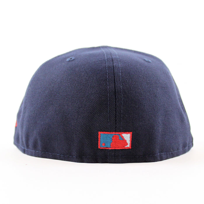 Seattle Mariners 35TH ANNIVERSARY New Era 59Fifty Fitted Hat (NIGHT SHIFT NAVY MET SILVER PINOT RED Under Brim)