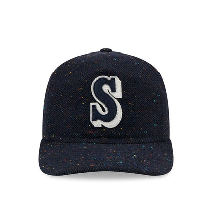 This is a Seattle Mariners MLB Speckled Wool Navy 19TWENTY Adjustable Cap 4