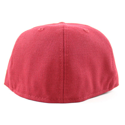SF Script New Era 59Fifty Fitted Hat (Cardinal Gray Under Brim)
