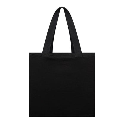 This is a Shield Logo NFL Madrid Game 2025 Black Tote Bag 2