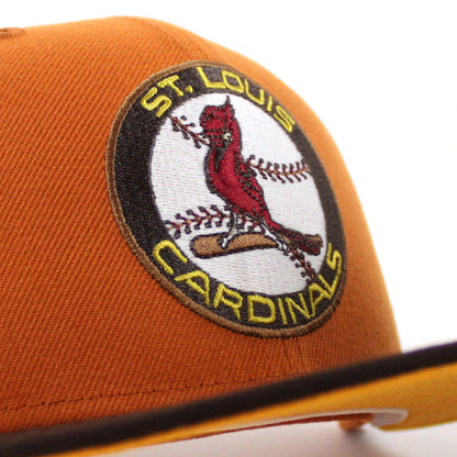 St. Louis Cardinals 100 ANN  New Era 59Fifty Fitted Hat (Glow in the Dark Orange Burnt Wood Gold Under Brim)