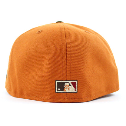 St. Louis Cardinals 100 ANN  New Era 59Fifty Fitted Hat (Glow in the Dark Orange Burnt Wood Gold Under Brim)