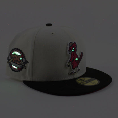 St. Louis Cardinals 125th Anniversary New Era 59Fifty Fitted Hat (Chrome White Black Pinot Red Under Brim)