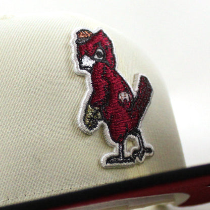 St. Louis Cardinals 125th Anniversary New Era 59Fifty Fitted Hat (Chrome White Black Pinot Red Under Brim)
