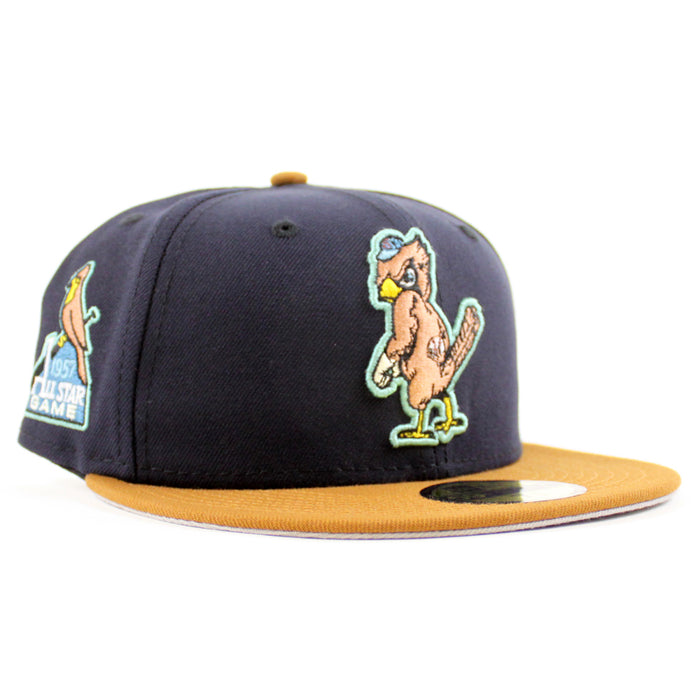 St. Louis Cardinals 1957 All Star Game New Era 59Fifty Fitted Hat (Navy Toasted Gray Under Brim)