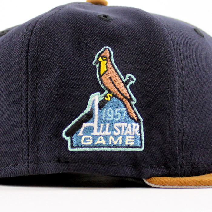 St. Louis Cardinals 1957 All Star Game New Era 59Fifty Fitted Hat (Navy Toasted Gray Under Brim)