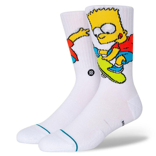 Stance Sock Bart Simpson Men White