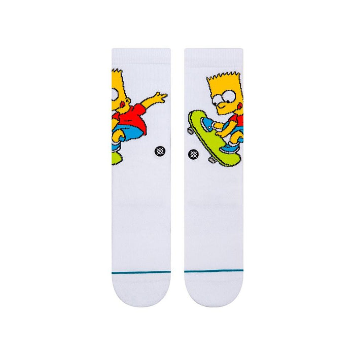 Stance Sock Bart Simpson Men White