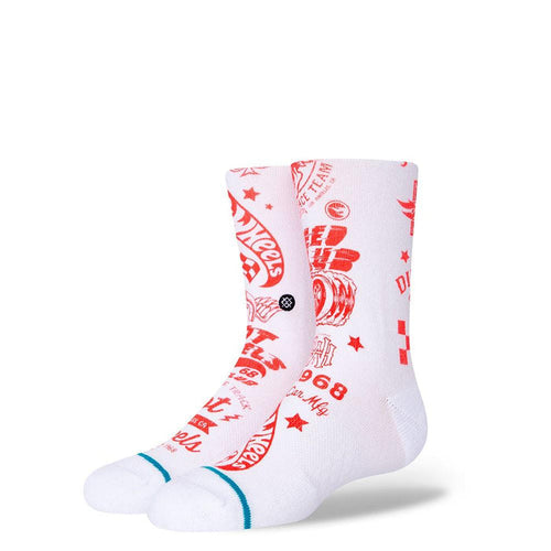 Stance Sock Hot Wheels Fade Kids White