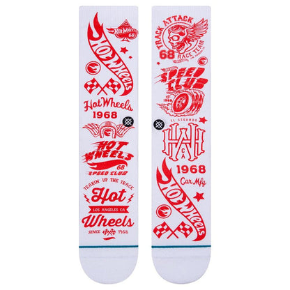 Stance Sock Hot Wheels Men White