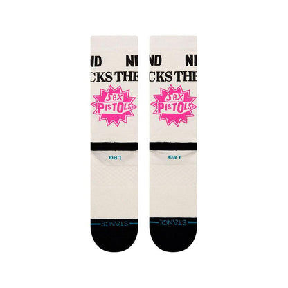 Stance Sock Sex Pistols Never Mind The Bollocks Off Men White