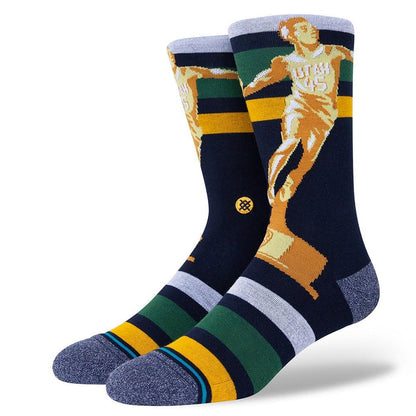 Stance Sock Spida Dunk Donovan Mitchell Navy