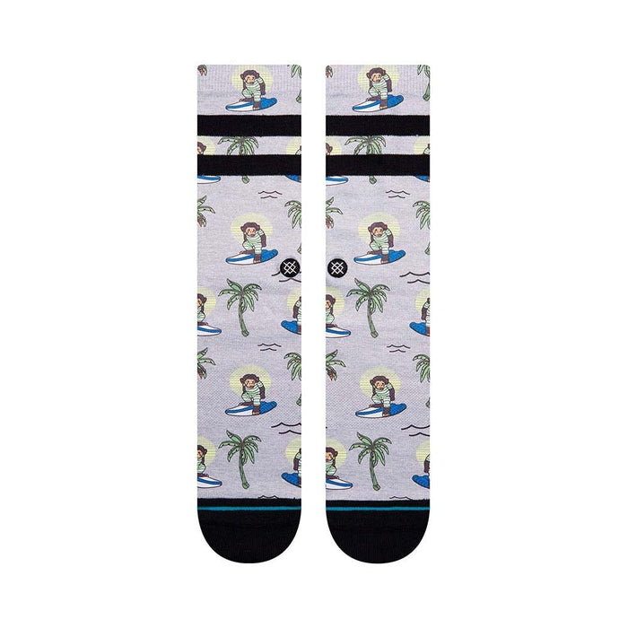 Stance Sock Surfing Monkey Men Grey