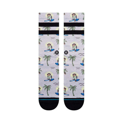 Stance Sock Surfing Monkey Men Grey