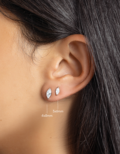 4x8mm Marquise Studs