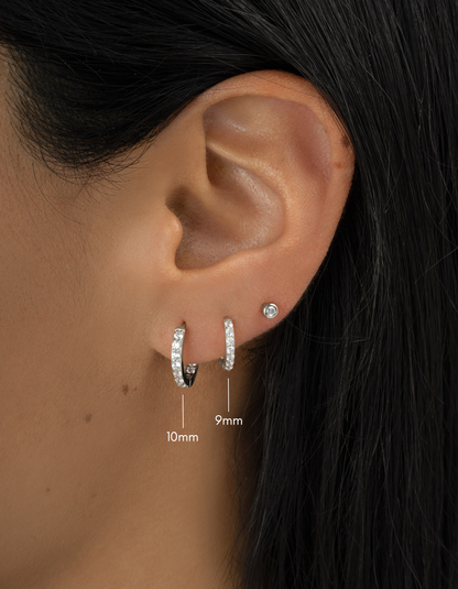 10mm In & Out Studded Huggies