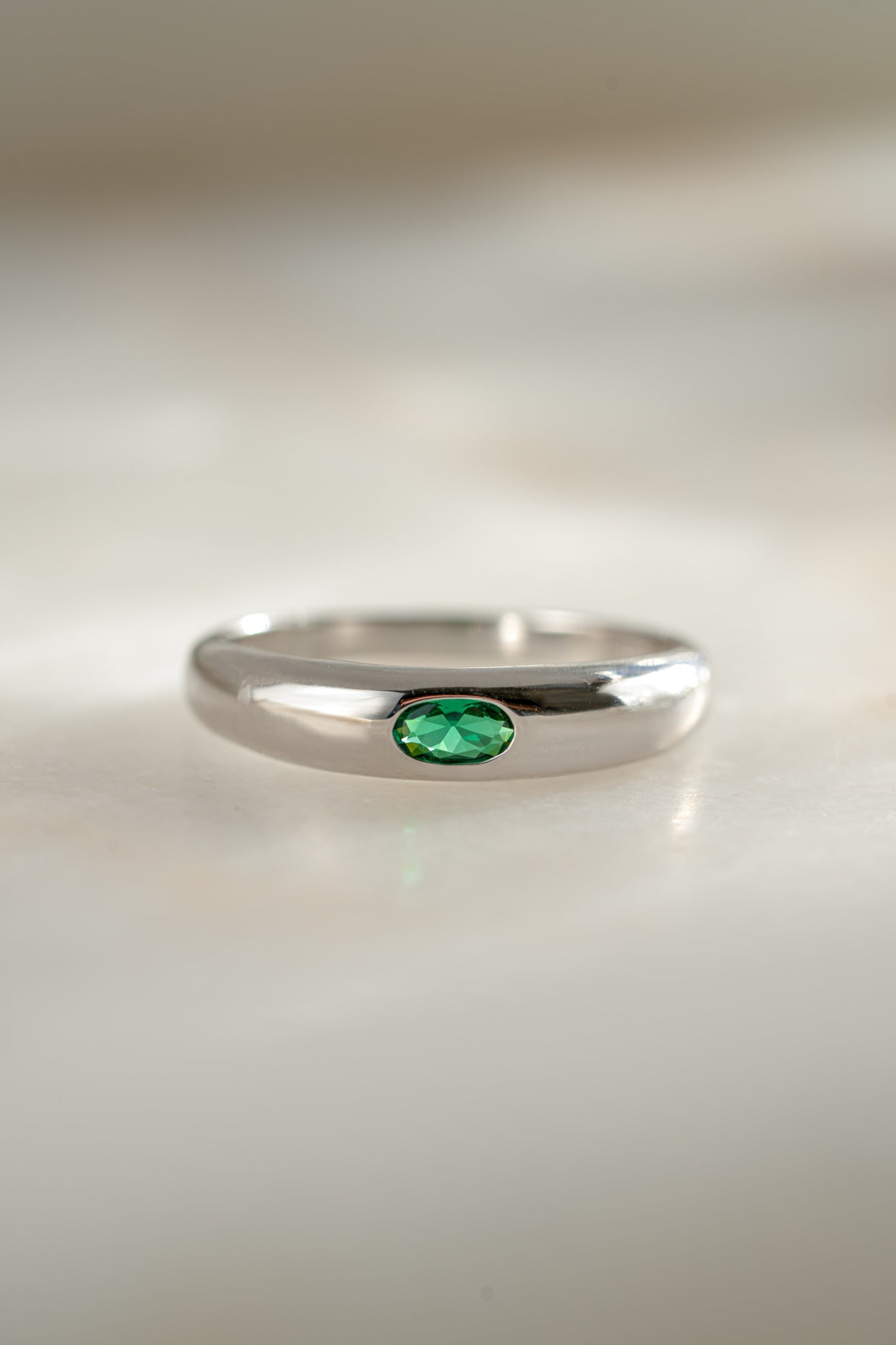 Emerald Dome Ring