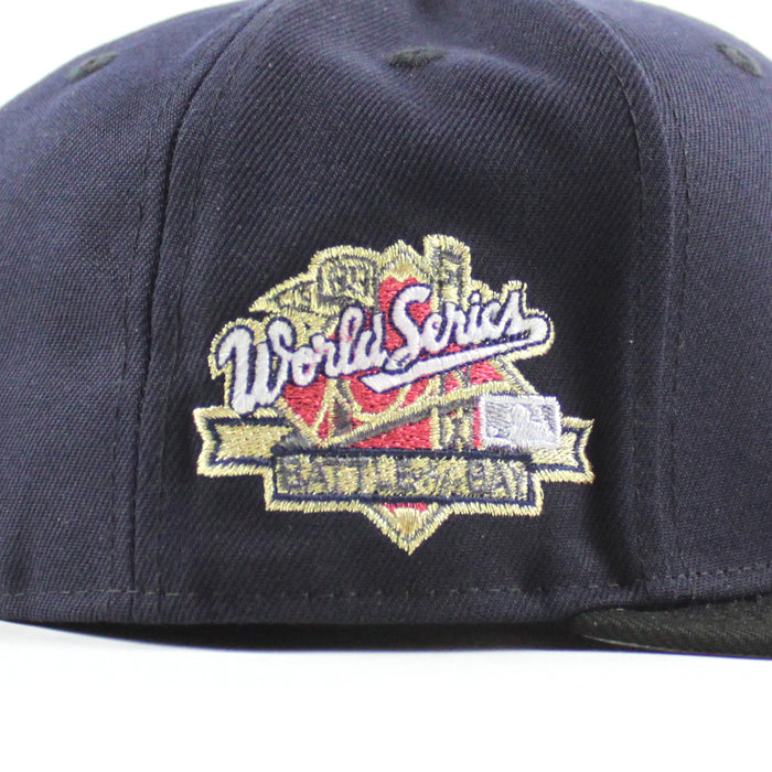 Stomper Oakland Athletics 1989 World Series New Era 59Fifty Fitted Hat (Navy Black Gray Under Brim)