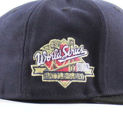 Stomper Oakland Athletics 1989 World Series New Era 59Fifty Fitted Hat (Navy Black Gray Under Brim)