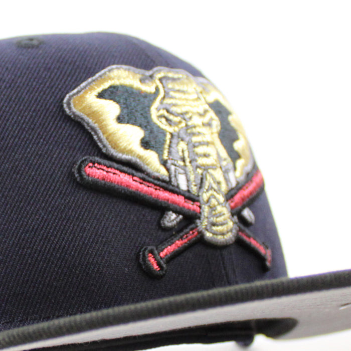 Stomper Oakland Athletics 1989 World Series New Era 59Fifty Fitted Hat (Navy Black Gray Under Brim)