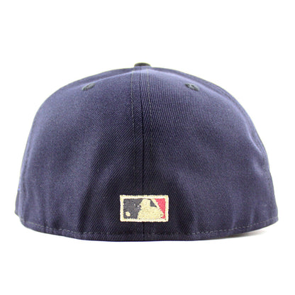 Stomper Oakland Athletics 1989 World Series New Era 59Fifty Fitted Hat (Navy Black Gray Under Brim)