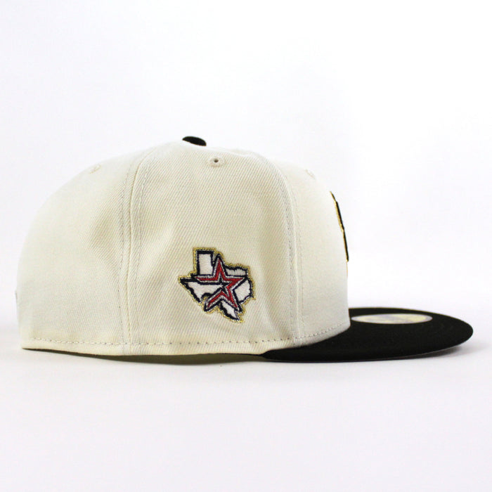 Sugar Land Space Cowboys Astros Patch New Era 59Fifty Fitted Cap (Chrome White Black Gray Under Brim)