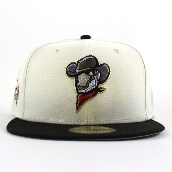 Sugar Land Space Cowboys Astros Patch New Era 59Fifty Fitted Cap (Chrome White Black Gray Under Brim)