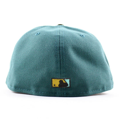 Tampa Bay Devil Rays 1998 Inaugural Season New Era 59Fifty Fitted Hat (Pine Green Black Gray UnderBrim)