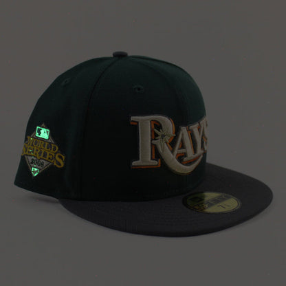 Tampa Bay Devil Rays 2008 World Series New Era 59Fifty Fitted Hat (Green Graphite Gray UnderBrim)