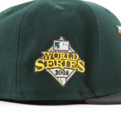 Tampa Bay Devil Rays 2008 World Series New Era 59Fifty Fitted Hat (Green Graphite Gray UnderBrim)