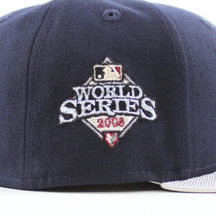 Tampa Bay Devil Rays 2008 World Series New Era 59Fifty Fitted Hat (Night Shift Navy Silver Green UnderBrim)