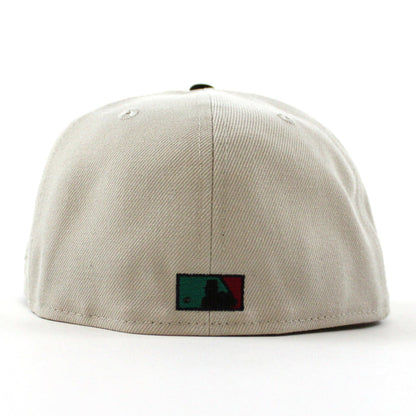 Tampa Bay Devil Rays Inaugural Season 1998 New Era 59Fifty Fitted Hat (Stone Black Gray UnderBrim)