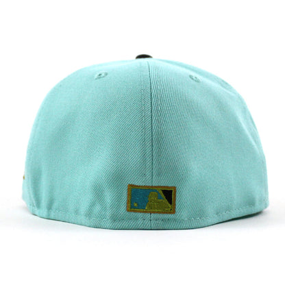 Tampa Bay Devil Rays TROPICANA FIELD New Era 59Fifty Fitted Hat (BLUE TINT DK GRAPHITE TEAL BREEZE UnderBrim)