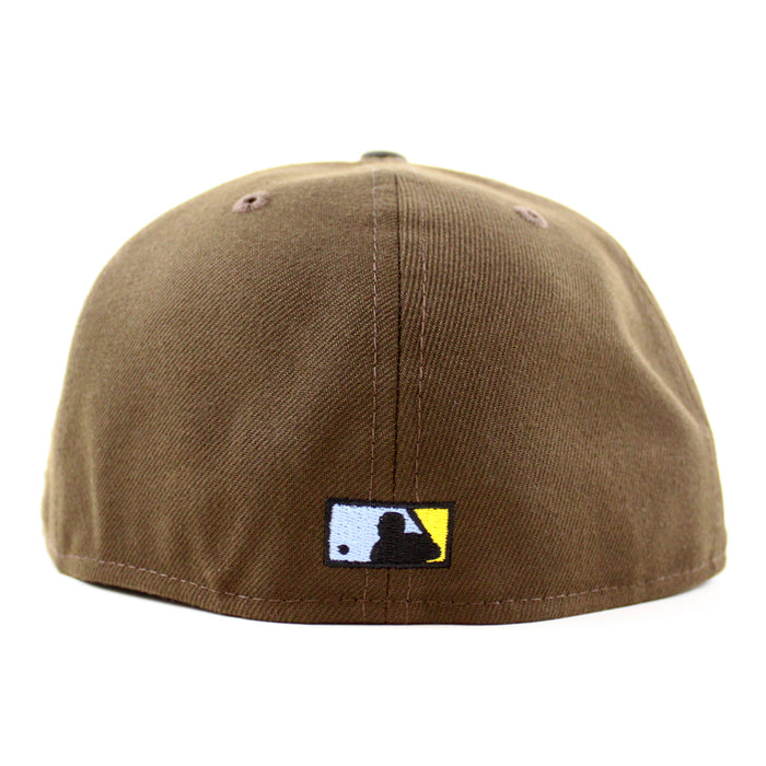 Tampa Bay Devil Rays TROPICANA FIELD New Era 59Fifty Fitted Hat (Walnut Pewter Sky Blue UnderBrim)