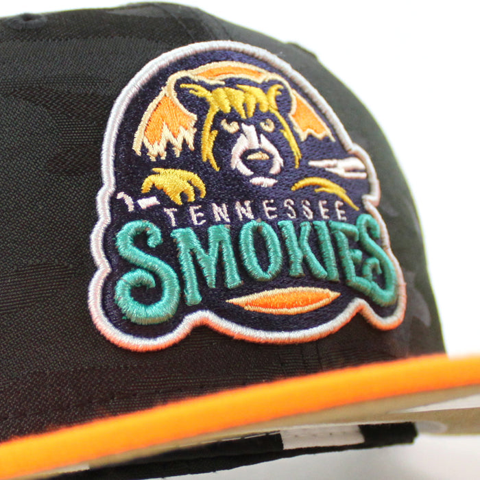 TENNESSEE SMOKIES BATTING BEAR New Era 59Fifty Fitted Hat (TONAL CAMO HUNTER FLAME KHAKI Under Brim)
