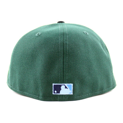 Texas Rangers 1995 All Star Game New Era 59Fifty Fitted Hat (Dark Green Navy Sky Blue Under Brim)