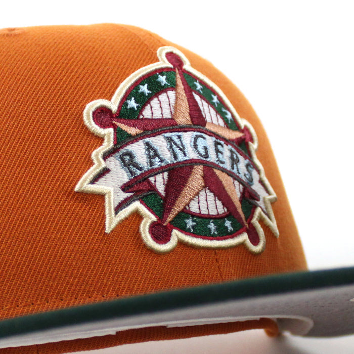 Texas Rangers 1995 All Star Game New Era 59Fifty Fitted Hat (Fight Orange Green Gray Under Brim)