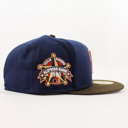 Texas Rangers 1995 All Star Game New Era 59Fifty Fitted Hat (OceanSide Walnut Gray Under Brim)
