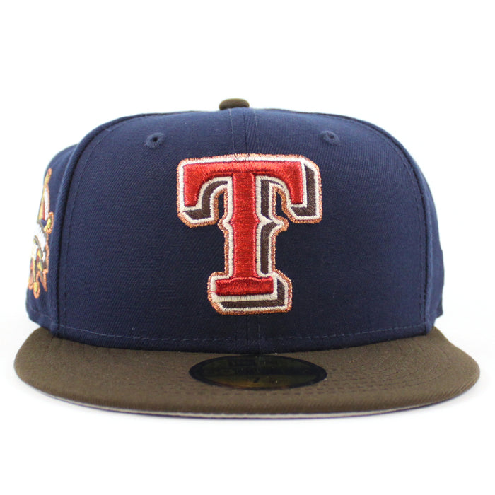 Texas Rangers 1995 All Star Game New Era 59Fifty Fitted Hat (OceanSide Walnut Gray Under Brim)