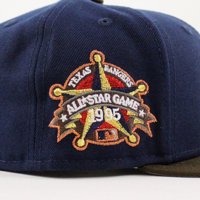 Texas Rangers 1995 All Star Game New Era 59Fifty Fitted Hat (OceanSide Walnut Gray Under Brim)