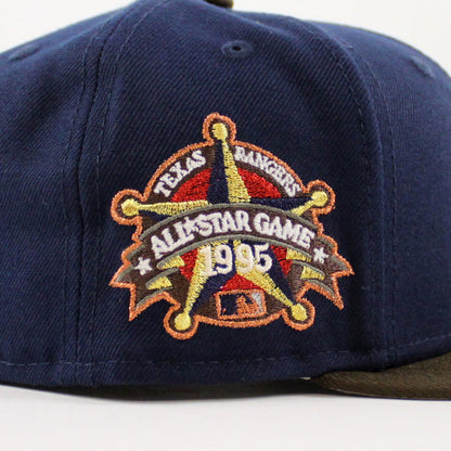 Texas Rangers 1995 All Star Game New Era 59Fifty Fitted Hat (OceanSide Walnut Gray Under Brim)