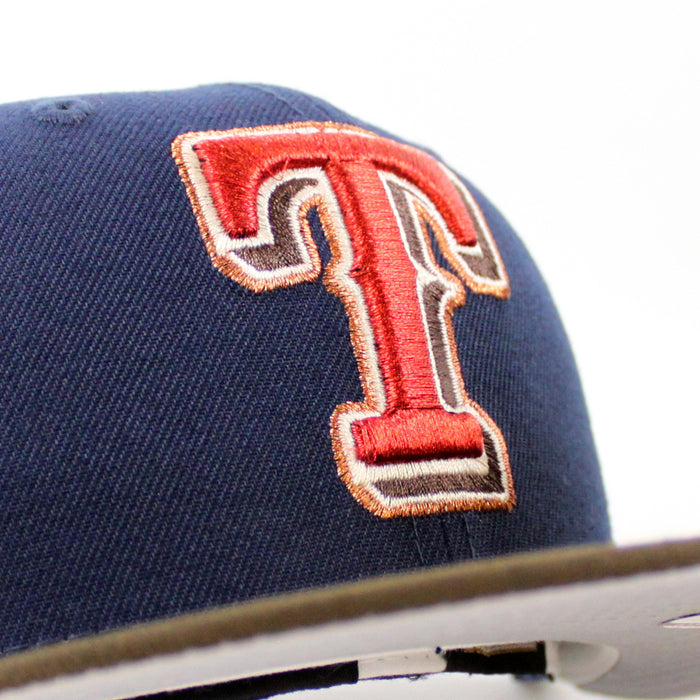 Texas Rangers 1995 All Star Game New Era 59Fifty Fitted Hat (OceanSide Walnut Gray Under Brim)