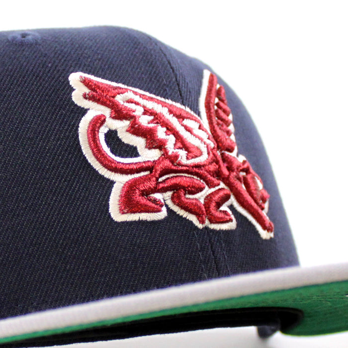 Texas Rangers 20 Inaugural Season New Era 59Fifty Fitted Hat (Navy Gray Green Under Brim)