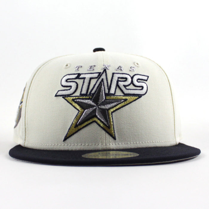 TEXAS STARS AMERICAN HOCKEY LEAGUE 5TH Anniversary New Era 59Fifty Fitted Hat (Chrome White Navy Green Under Brim)