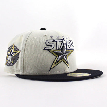 TEXAS STARS AMERICAN HOCKEY LEAGUE 5TH Anniversary New Era 59Fifty Fitted Hat (Chrome White Navy Green Under Brim)