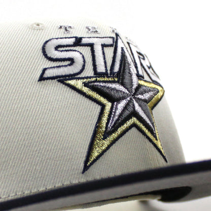 TEXAS STARS AMERICAN HOCKEY LEAGUE 5TH Anniversary New Era 59Fifty Fitted Hat (Chrome White Navy Green Under Brim)
